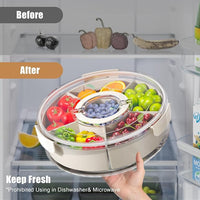 Bandeja Giratoria Multiusos con Tapa y Asa – 360°