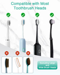 Soporte Esterilizador UV para Cepillos de Dientes con Pantalla LED