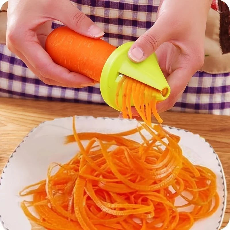 Rallador Rotativo en Espiral - Pelador Manual de Verduras y Frutas