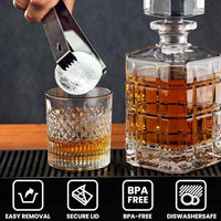 Molde de Hielo Esférico XXL con Tapa - Bolas de Hielo para Whisky