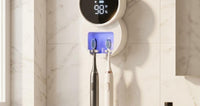 Soporte Esterilizador UV para Cepillos de Dientes con Pantalla LED
