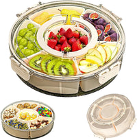 Bandeja Giratoria Multiusos con Tapa y Asa – 360°