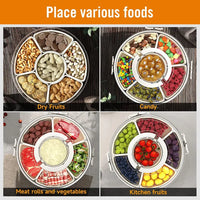 Bandeja Giratoria Multiusos con Tapa y Asa – 360°