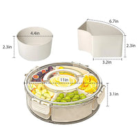 Bandeja Giratoria Multiusos con Tapa y Asa – 360°